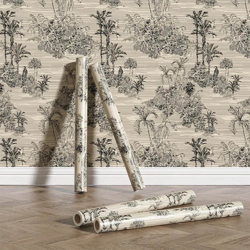 Custom Wallpapers Forest Trees Self Adhesive Furniture Covering Dark Peal And Stick Forest Rainforest Wallpaper