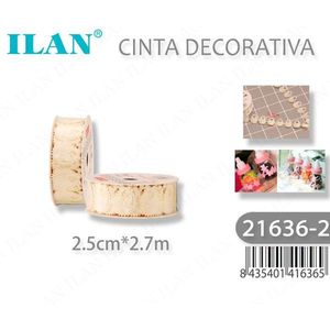 Nastro Decorativo Ilan 2.5cm x 2.7m per Confezioni Regalo - Product Image 3