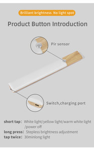 New USB từ cơ thể con người cảm ứng LED nguồn ánh sáng treo ánh sáng ban đêm tủ quần áo cầu thang cạnh giường ngủ đa cảnh ứng dụng - Product Image 6