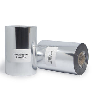 Ruban de cire pour <span class=keywords><strong>imprimante</strong></span> premium 110 mm x 450 m 110 mm x 300 m TTR Transfert de cire/résine Ruban de cire pour <span class=keywords><strong>imprimante</strong></span> à transfert thermique - Product Image 1