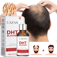 Sérum Capillaire Bloqueur de DHT à Base de Plantes Naturelles OEM, Huile Sérique Bloqueur de DHT Bio, Réparateur à la Biotine, Anti-Chute et Favorisant la Croissance des Cheveux