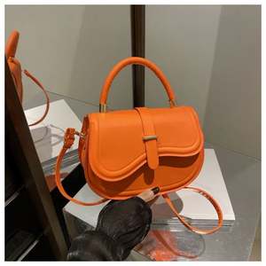 Sac à main bandoulière en cuir PU pour femme I-0162, fermeture éclair, sangle simple - Product Image 3