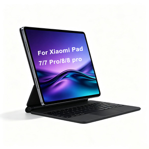 Clavier rétroéclairé RVB 7 couleurs en promotion pour Xiaomi Pad 6S <span class=keywords><strong>Pro</strong></span> 12,4 pouces, clavier intelligent sans fil pour tablette avec pavé tactile - Product Image 1