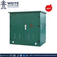 Transformateur de sous-poste modulaire 10/0,4 kV 1800 A en coffret, installation facile, transmission électrique ferroviaire, acier inoxydable