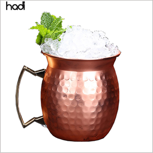 HADI respetuoso con el medio ambiente oro rosa martillado Acero inoxidable Moscú mula mango cobre mágico café vino cerveza regalo hoteles restaurantes - Product Image 3