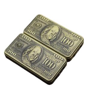 Pemantik Api Logam Kreatif $100, Api Merah Tahan Angin, Desain Unik Tarik-Turun - Product Image 6