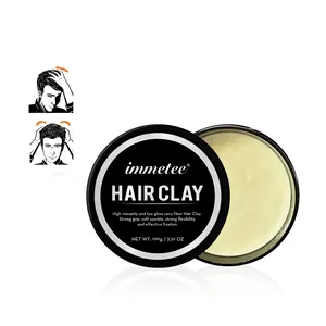 Hot Selling Haarstyling-Produkte Langlebiges Haar Matte Clay Haarton auf Wasserbasis für das Styling von Männern