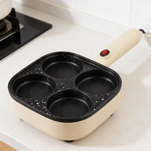 Sartén Eléctrica 3 en 1 Antiadherente de Metal para Desayuno, Sartén Antiadherente con Divisiones para Cocinar el Desayuno Diario - Product Image 6
