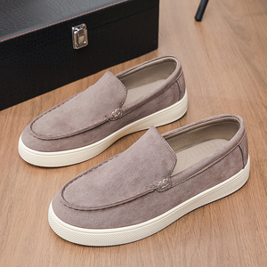 Zapatillas Casuales Sin Cordones para Hombre, Color Marrón Sólido, Minimalistas, Suaves y Ligeras, Calzado Plano para Hombre - Product Image 3