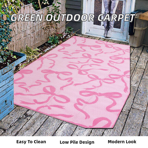 Alfombra de Exterior Personalizada, Lavable, Trenzada, Verde, de Polietileno, para Minería de Oro en África - Product Image 2
