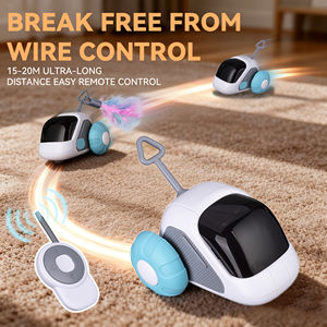 Otomatik <span class=keywords><strong>Pet</strong></span> oyuncaklar akıllı kaçınma kedi oyuncak top ile kuyruk değiştirme tüyler kediler için uzaktan kumanda arabalar oyuncaklar köpek oyuncak - Product Image 4