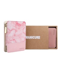 Ensemble de manucure coupe-ongles professionnel en acier inoxydable avec étui de voyage, 9 pièces