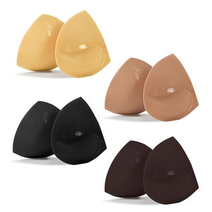 Coussinets de soutien-gorge adhésifs double face en silicone de couleur personnalisée Inserts amovibles coussinets de rehausseur de <span class=keywords><strong>sein</strong></span> collants Lifter de <span class=keywords><strong>sein</strong></span> pour maillots de bain - Product Image 1