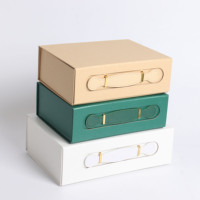 Boîte cadeau rigide magnétique avec logo personnalisé recyclable, doublée d'éponge, pour vêtements, chaussures, emballages