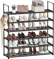 Meuble à chaussures en acier pour la maison, étagère à chaussures 5 niveaux anti-poussière pour dortoir, meuble de rangement réglable en hauteur en métal