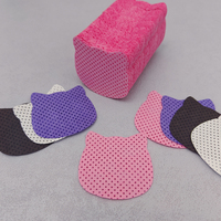 Lingettes jetables 3 plis non pelucheuses pour le démaquillage des ongles, manucure et pédicure, 200 pièces/boîte