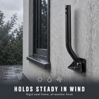 Poteau de montage d'antenne réglable WM-032D Starlink-Support de tuyau en J universel pour antenne et station météo