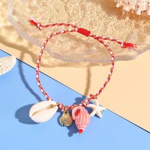 Trendy Beach Jewelry Braided Ceramic <b>Shell</b> Starfish <b>Bracelet</b> Unisex Handcrafted Adjustable Charm <b>Bracelet</b> - Product Image 3