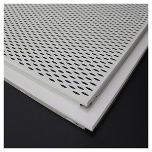 Système de <span class=keywords><strong>plafond</strong></span> à grille en aluminium Théâtres Bureaux Excellente réduction du bruit Plafonds perforés - Product Image 5