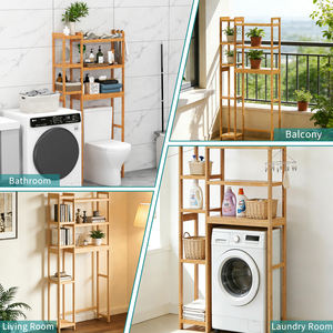 Étagère de rangement multi-niveaux sur les toilettes personnalisée pour l'organisation - Product Image 5