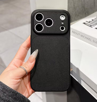 Étuis pour iPhone 14 15 16 17 Pro Max, luxe, premium, nouveau, fantaisie, texture cuir, électroplaqué, 2025