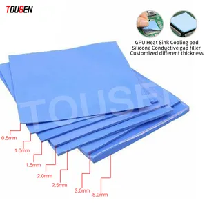 Heat Cooling Material Gap Filling Gpu Thermally Conductivity Sheet Heat Dissipation 1-15wmk Thermal Pad 0.3-20mm Thermal Pads