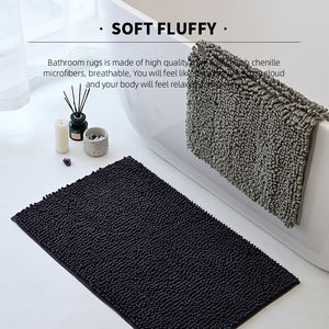 Tappeto <span class=keywords><strong>da</strong></span> <span class=keywords><strong>bagno</strong></span> in ciniglia di <span class=keywords><strong>grandi</strong></span> dimensioni Extra spesso assorbente tappetino <span class=keywords><strong>da</strong></span> <span class=keywords><strong>bagno</strong></span> antiscivolo morbido peluche per il pavimento del WC zerbino <span class=keywords><strong>da</strong></span> cucina - Product Image 4