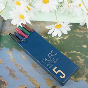 Macaron-<b>colored</b> Plastic Ballpoint <b>Pen</b> Multicolor Neutral <b>Pen</b> with Press Type and High Appearance Value Gel <b>Pen</b> Set Wholesale - Product Image 6