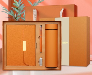 Luxury Custom Logo Printed A5 Notebook with Pen Thermos Cup and Cover Magnet Souvenir Corporate Business <b>Gift</b> <b>Box</b> Set - Product Image 1