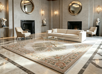 Persischer Stil Kunstfell-Teppich Weicher Plüsch Flauschiger Maschinengefertigter Rutschfester Teppich für Wohnzimmer Schlafzimmer Heim-Bodendekoration