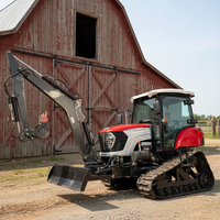120 chevaux Agriculture chenille tracteur moteur boîte de vitesses cabine Super luxueux grand espace zone d'opération épaissie voies élargies