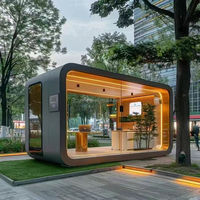 Tiny House préfabriquée, cabine Apple, structure en acier, conteneur de couchage pour hôtel et utilisation de terrain non utilisé, design moderne