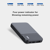 Banques d'alimentation miniatures ultra-fines en gros à prix abordable 4000/5000mAh PD10W, cadeau promotionnel, logo personnalisé, sortie/entrée USB Type-C