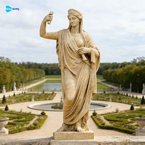 Estatua Antigua de Dios Griego Romano de la Sabiduría, Grande, para Exteriores, Estilo de Diseño Natural, Mármol - Product Image 3