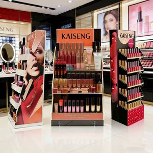 लकड़ी कॉस्मेटिक डिस्प्ले गोंडोला मेकअप डिस्प्ले स्टैंड त्वचा प्रदर्शित करता है, दुकान नाखून पॉलिश डिस्प्ले स्टैंड के लिए मस्करा डिस्प्ले स्टैंड - Product Image 4