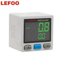 LEFOO Kontroler Tekanan Udara Digital LCD, Alat Pengukur Tekanan Digital, Vakum, Presisi Tinggi untuk Pemantauan Kebocoran Udara