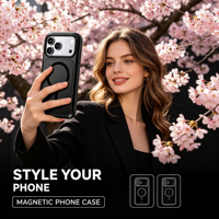 Coque de téléphone magnétique sans fil antichoc 360° mate et colorée pour iPhone 17 18 Pro Max
