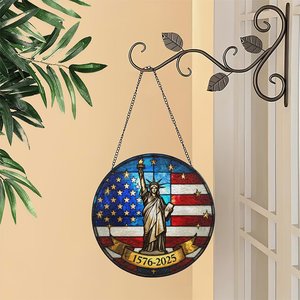 Stained Glass Suncatcher Pendant United States 250th Anniversary Gift 1576 2025 Decorative <b>Hanging</b> Art - Product Image 2