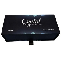 Boîte cadeau élégante à tiroir coulissant rigide noir avec impression personnalisée pour l'emballage de petits articles
