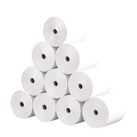 Rouleau thermique léger à très lourd 80x80, 55, 60, 65, 70 g/m², qualité A, sans mandrin, papier pour caisse enregistreuse, marque MX