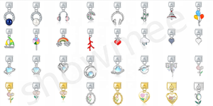 สร้อยข้อมือสแตนเลสสตีล YIWU ดีไซน์รูปปากเซ็กซี่ สีสันหลากหลาย สไตล์อิตาลี - Product Image 5