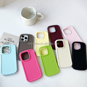 Mới Đến Đầy Màu Sắc Điện Thoại Di Động Trường Hợp Đối Với iPhone 14 Pro Max Thời Trang Mềm Silicone TPU Trường Hợp Đối Với iPhone 15 14 Chống Sốc Bìa - Product Image 4