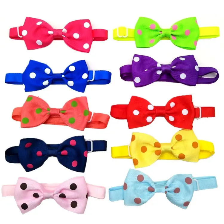 adjustable fashion pet dog puppy neck flower cat necktie collar pet accessories bow tie