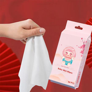Lingettes humides portables OEM/ODM, petits mouchoirs jetables hypoallergéniques doux pour soins personnels, lingettes <span class=keywords><strong>de</strong></span> soin personnalisées - Product Image 3