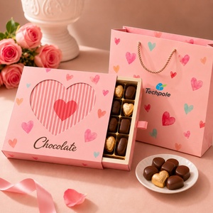 Nouvelle Boîte Cadeau Créative Personnalisée en Carton avec Cœur Batteur Dynamique pour Aliments, Chocolats, Biscuits, Donuts, Snacks <span class=keywords><strong>à</strong></span> Emporter - Product Image 3