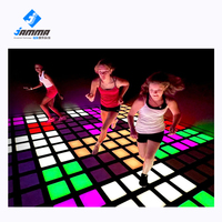 Jeux de sol de marelle de projection interactive populaires activer les jeux grille Led jeu de danse de lumière au sol