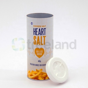 Tubo de cartón para sal <span class=keywords><strong>con</strong></span> <span class=keywords><strong>tapa</strong></span>, dispensador de sal en tubo de cartón - Product Image 1