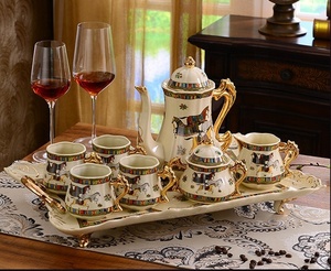 Discount European Luxury Flower Pattern Phnom Penh Ceramic <b>Tea</b> <b>Set</b> - Product Image 2