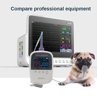Oxymètre de pouls portable sans fil vétérinaire BLE, capteur Spo2, application gratuite, produit médical pour animaux de compagnie à distance