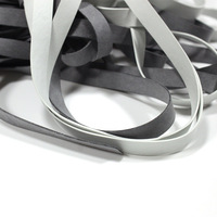 Vente en gros usine : Accessoire de maillot de bain blanc, bande élastique plate en caoutchouc synthétique sans latex naturel, pour attaches d'oreilles